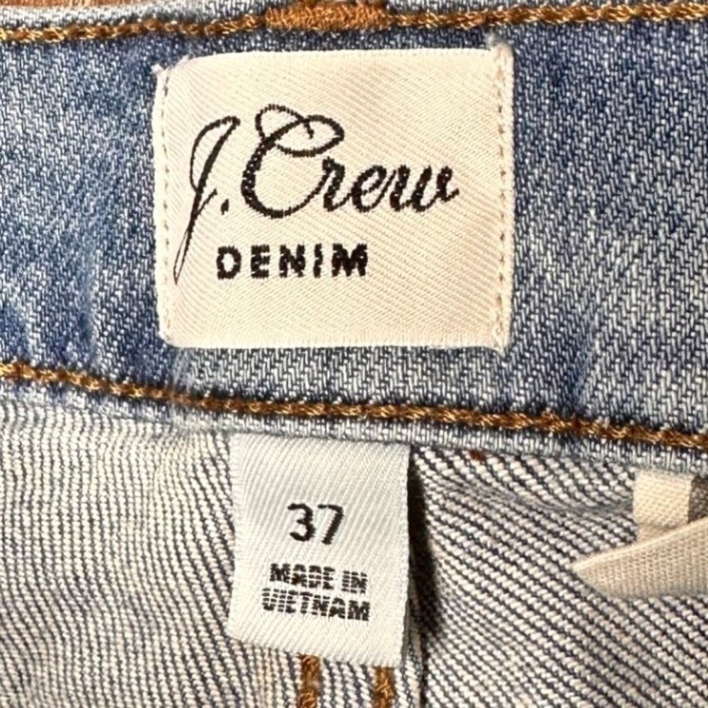 J.Crew Denim Light Wash Distressed Jeans Size 37 Plus Size Streetwear Casual - Picture 5 of 8